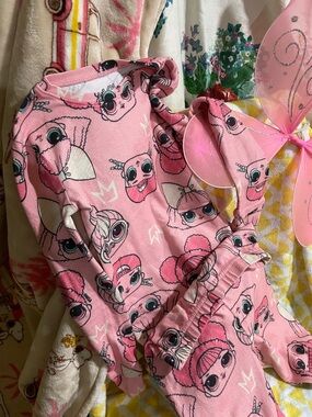 L.O.L. Surprise! Pink Character Print Kids Pajama Set